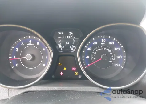 2012 Hyundai Elantra Gls z USA, uszkodzony, nr VIN 5NPDH4AE7CH143918